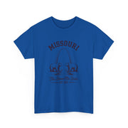 Missouri Bears Unisex Heavy Cotton Tee, Gift for Missouri Residents, State Pride Shirt, Casual Wear, Summer Tee, Vintage Style T-Shirt
