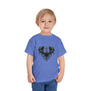 Gothic Dragon Toddler Tee, Cute Kids Shirt, Toddler Short Sleeve Tee, Unique Gift Idea, Halloween Outfit, Trendy Kids Apparel