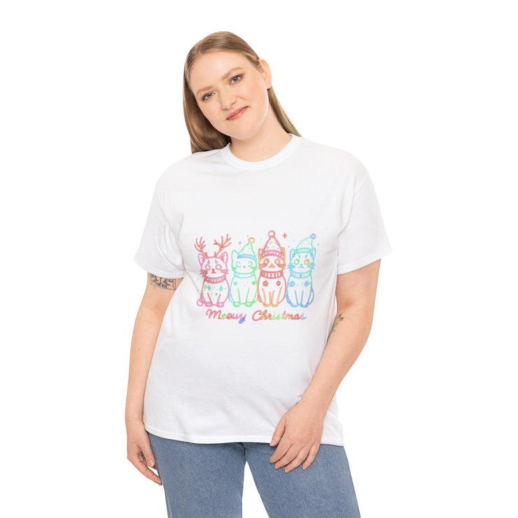 Festive Cat T-Shirt: Cozy Holiday Tee for Cat Lovers, Perfect Gift, Christmas Apparel, Unisex Christmas Tee, Cute Pet Lover Shirt