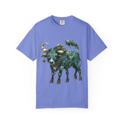 Bohemian Bull T-Shirt, Artistic Graphic Tee, Unisex Shirt for Cow Lovers, Gift for Occasions, Casual Wear, Eco-Friendly Style