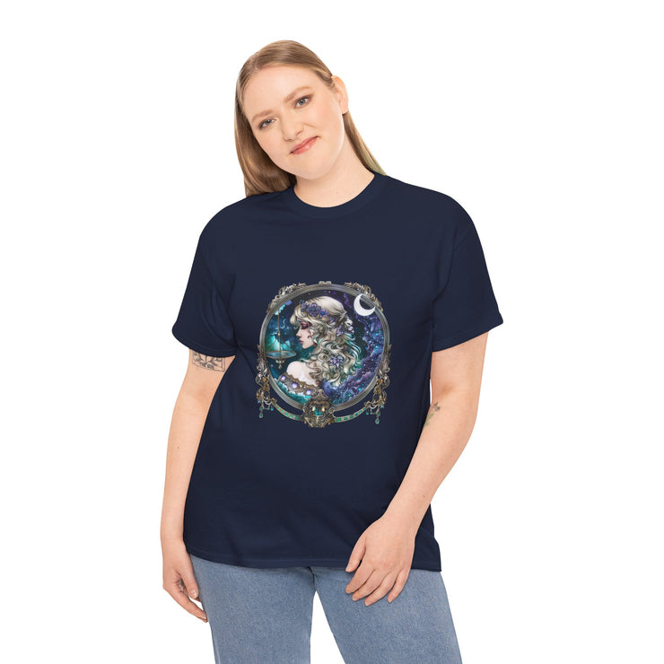 Mystical Moon Goddess Tee - Unisex Heavy Cotton Tee, Celestial Shirt, Boho Fashion, Witchy Clothing, Gift for Her