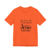 Inspirational Short Sleeve Tee - Love Never Fails, Christian Apparel, Faith-Based Gift,