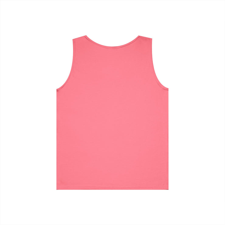 Dog Lover's Unisex Heavy Cotton Tank Top - Cute Pet Art, Custom Gift for Dog Owners, Summer Casual Wear, Animal Lover Apparel