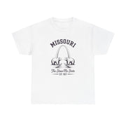 Missouri Bears Unisex Heavy Cotton Tee, Gift for Missouri Residents, State Pride Shirt, Casual Wear, Summer Tee, Vintage Style T-Shirt