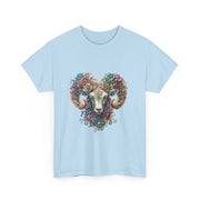 Bohemian Ram Heart Tee, Unisex Shirt, Festival Wear, Nature Lover Gift, Eco-Friendly Fashion, Gift for Him/Her
