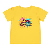 Happy Birthday Toddler Tee, Kids Birthday Gift, Short Sleeve Tee, Birthday Outfit, Toddler Shirt, Celebration Apparel