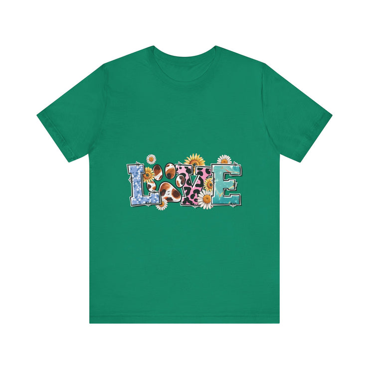 Love-Inspired Unisex Jersey Tee, Casual Wear, Gift for Her,  Sweetheart Gift, Summer Fashion, Festival Outfit