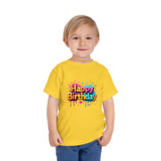 Happy Birthday Toddler Tee, Kids Birthday Gift, Short Sleeve Tee, Birthday Outfit, Toddler Shirt, Celebration Apparel