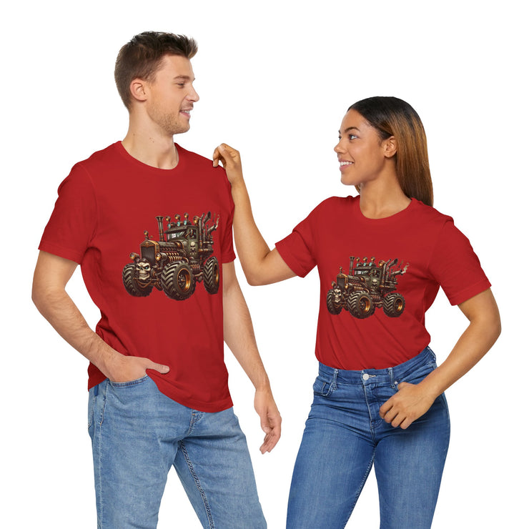 Rustic Tractor Graphic Tee, Farm Life Apparel, Unisex Jersey Tee, Country Style Shirt, Gift for Farmers, Car Design