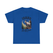 Idaho Gem State Tee, Unisex Heavy Cotton Shirt, Vintage Idaho Style T-Shirt, Nature Lover Apparel, Gift for Idaho Residents, USA States Design