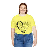 Heartfelt Floral Unisex Tee, Inspirational Shirt, Gift for Her, Motivational Apparel, Perfect for Birthdays, Everyday Wear