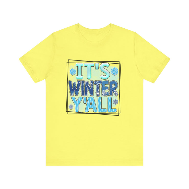 Winter Wonderland Unisex Tee, Cozy Winter Shirt, Holiday Gift for Friends, Seasonal Apparel, Cute Winter Graphic Tee