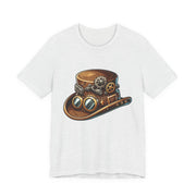 Steampunk Hat Tee, Steampunk T-Shirt, Retro Graphic Tee, Gift for Nerds, Cosplay Costume Top