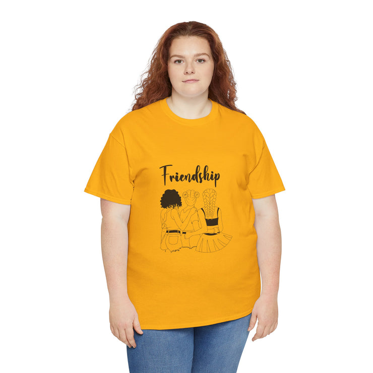 Friendship Unisex Heavy Cotton Tee - Perfect Gift for Friends, Casual Wear, Celebration Tees, Summer Fashion, Unique Friendship Gift