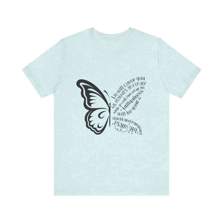Inspirational Quote Tee, Motivational Shirt, Unisex Graphic T-Shirt, Gift for Her,Butterfly Love