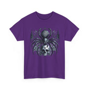 Gothic Spider Graphic Tee | Unisex Heavy Cotton Tee, Halloween Shirt, Alternative Fashion, Edgy Apparel, Gift for Her/Him