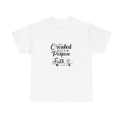Faith-Inspired Unisex Heavy Cotton Tee, Motivational Shirt, Gift for Believers, Spiritual Wear, Affirmation Clothing