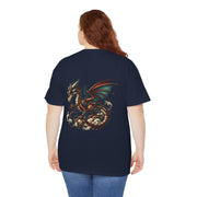 Dragon Graphic Tee, Unisex Cotton T-Shirt, Fantasy Shirt, Gift for Gamers, Cool Casual Wear, Dragon Lover Apparel