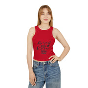 Be Still and Know Women's Crop Tank Top | Comfortable Bible Verse Apparel | Christian Design
