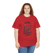 Iowa The Hawkeye State T-Shirt, Vintage Style Tee, Unisex Cotton Shirt, Iowa Pride Gift, USA States Design
