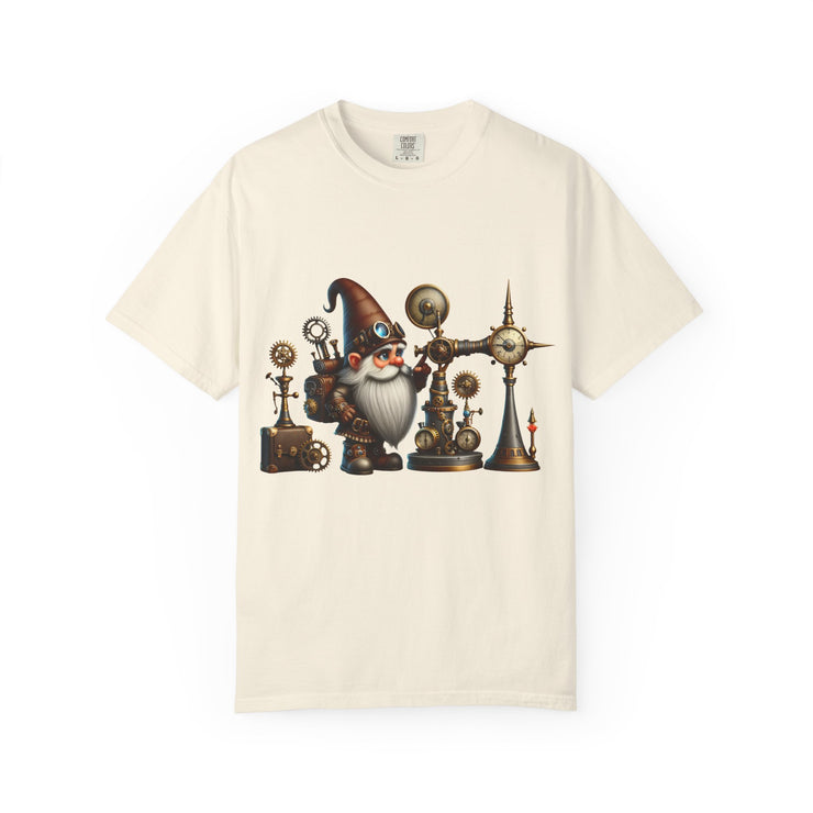 Steampunk Gnome T-shirt, Unique Graphic Tee for Fantasy Lovers, Gift for Birthdays, Everyday Wear, Unisex Casual Top