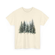 Nature-Inspired Unisex Heavy Cotton Tee, Forest T-Shirt, Outdoor Lifestyle Apparel, Eco-Friendly Gift, Casual Wear, Nature Lover's Top