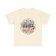 Floral 'Mama' Unisex Heavy Cotton Tee, Perfect for Mother's Day, Gifts for Mom, Birthday Apparel,