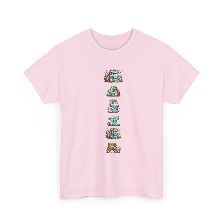 Colorful Cartoon Animal Unisex Heavy Cotton Tee - Gift for Animal Lovers, Cute T-Shirt for Kids & Adults, Fun Birthday, Casual Wear