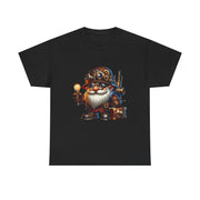 Unisex Heavy Cotton Tee with Whimsical Design, Perfect for Festivals, Gift for Gnome Lovers, Casual Everyday