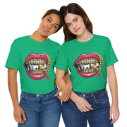 Glamorous Money Lips Tee, Trendy Graphic Shirt, Fashion Statement Tee, Gift for Her, Casual Streetwear