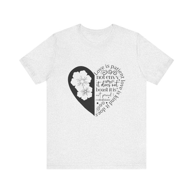 Heartfelt Love Quote Tee, Inspirational Unisex Shirt, Gifts for Her, Casual Outfit, Valentine/Anniversary Gift, Motivational Apparel