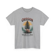 Oregon Graphic Tee - Vintage Style Unisex Cotton T-Shirt, Great for Nature Lovers, Casual Wear, USA States Design