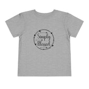 Toddler Short Sleeve Tee - Simply Blessed T-Shirt, Kids Blessing Shirt, Baby Shower Gift, Christian Toddler Wear, Everyday Comfort Tee