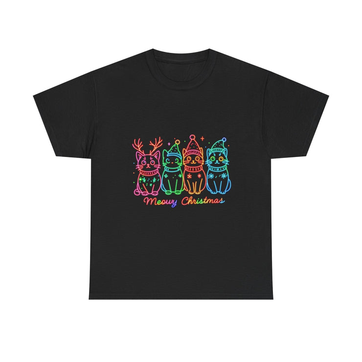 Festive Cat T-Shirt: Cozy Holiday Tee for Cat Lovers, Perfect Gift, Christmas Apparel, Unisex Christmas Tee, Cute Pet Lover Shirt