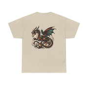 Dragon Graphic Tee, Unisex Cotton T-Shirt, Fantasy Shirt, Gift for Gamers, Cool Casual Wear, Dragon Lover Apparel