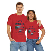 New Hampshire Adventure Tee - Unisex Heavy Cotton Tee, Vintage State Shirt, Nature Lover Gift, USA States Design