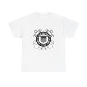 US Coast Guard Heavy Cotton Tee - Unisex, Apparel, Gift for Veterans, Nautical Spirit, Casual Wear, Summer Style