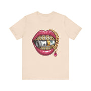 Glamorous Money Lips Tee, Trendy Graphic Shirt, Fashion Statement Tee, Gift for Her, Casual Streetwear