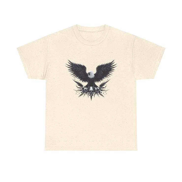 Bold Eagle Graphic Tee, Unisex Heavy Cotton T-Shirt, Wildlife Art Shirt, Nature Lover Gift, Casual Style Top