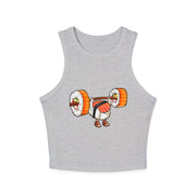 Sushi Lift Racer Tank Top - Gym Apparel, Fitness Wear, Workout Clothes, Sushi Lover Gift, Cute Tank for Summer