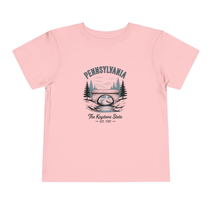 Pennsylvania Adventure Toddler Tee, Cute Kids Shirt, Gift for Little Explorers, Vacation Outfit, USA States Design