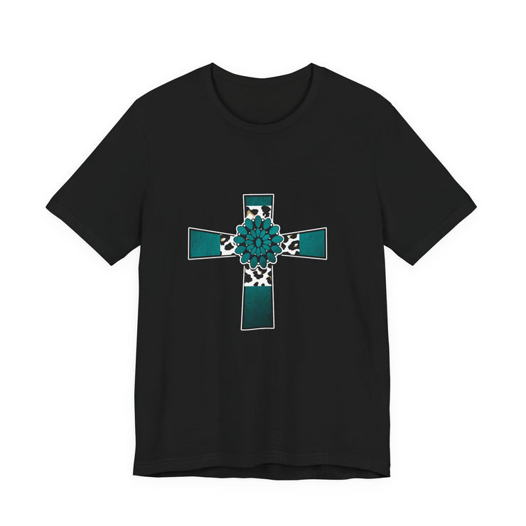 Stylish Religious Cross Tee, Unisex Trendy Shirt for Faith & Inspiration, Perfect Gift for Easter, Baptism, or Everyday Wear