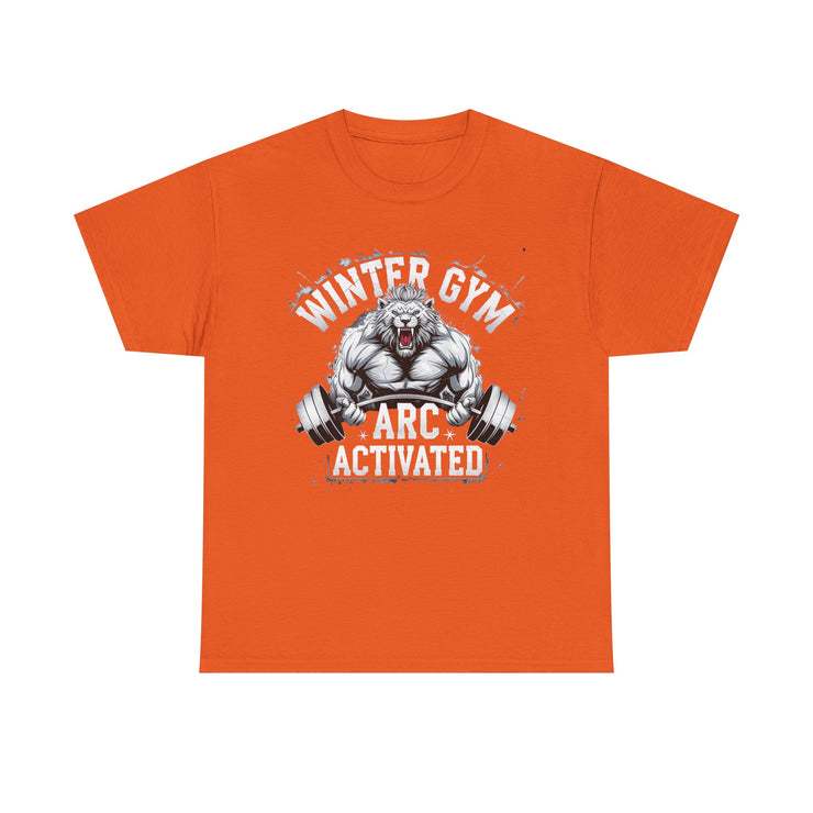 Winter Gym Arc Activated T-Shirt | Unisex Heavy Cotton Tee for Fitness Enthusiasts, Casual Wear, Weightlifting Gift, Workout Apparel, [...]
