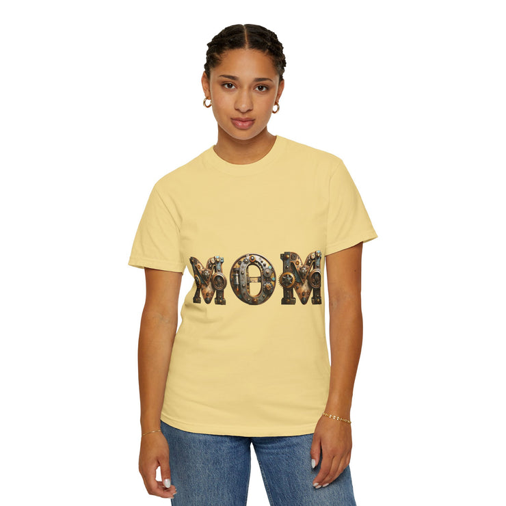 Mom Themed Unisex Garment-Dyed T-Shirt, Perfect for Mother's Day, Casual Wear, Gift for Moms, Family Gatherings, Everyday Comfort