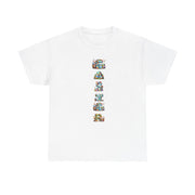 Colorful Cartoon Animal Unisex Heavy Cotton Tee - Gift for Animal Lovers, Cute T-Shirt for Kids & Adults, Fun Birthday, Casual Wear