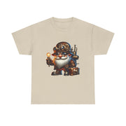 Unisex Heavy Cotton Tee with Whimsical Design, Perfect for Festivals, Gift for Gnome Lovers, Casual Everyday