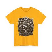 Gothic Skull Tee - Unisex Heavy Cotton T-Shirt, Unique Graphic Shirt, Casual Wear, Edgy Fashion, Gift for Him/Her, Halloween Style