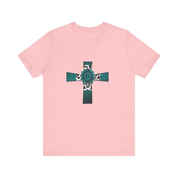 Stylish Religious Cross Tee, Unisex Trendy Shirt for Faith & Inspiration, Perfect Gift for Easter, Baptism, or Everyday Wear