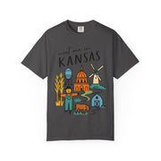 Kansas Adventure T-Shirt, Unisex Graphic Tee, Gift for Travelers,  USA States Design