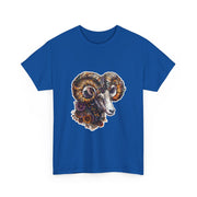 Bohemian Ram Graphic Tee, Casual Apparel, Gift for Animal Lovers, Festival Wear, Unisex T-Shirt, Nature-Inspired Clothing